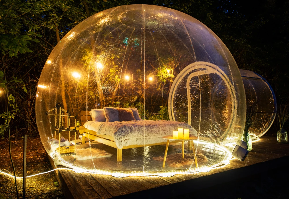 star gazing bubble tent